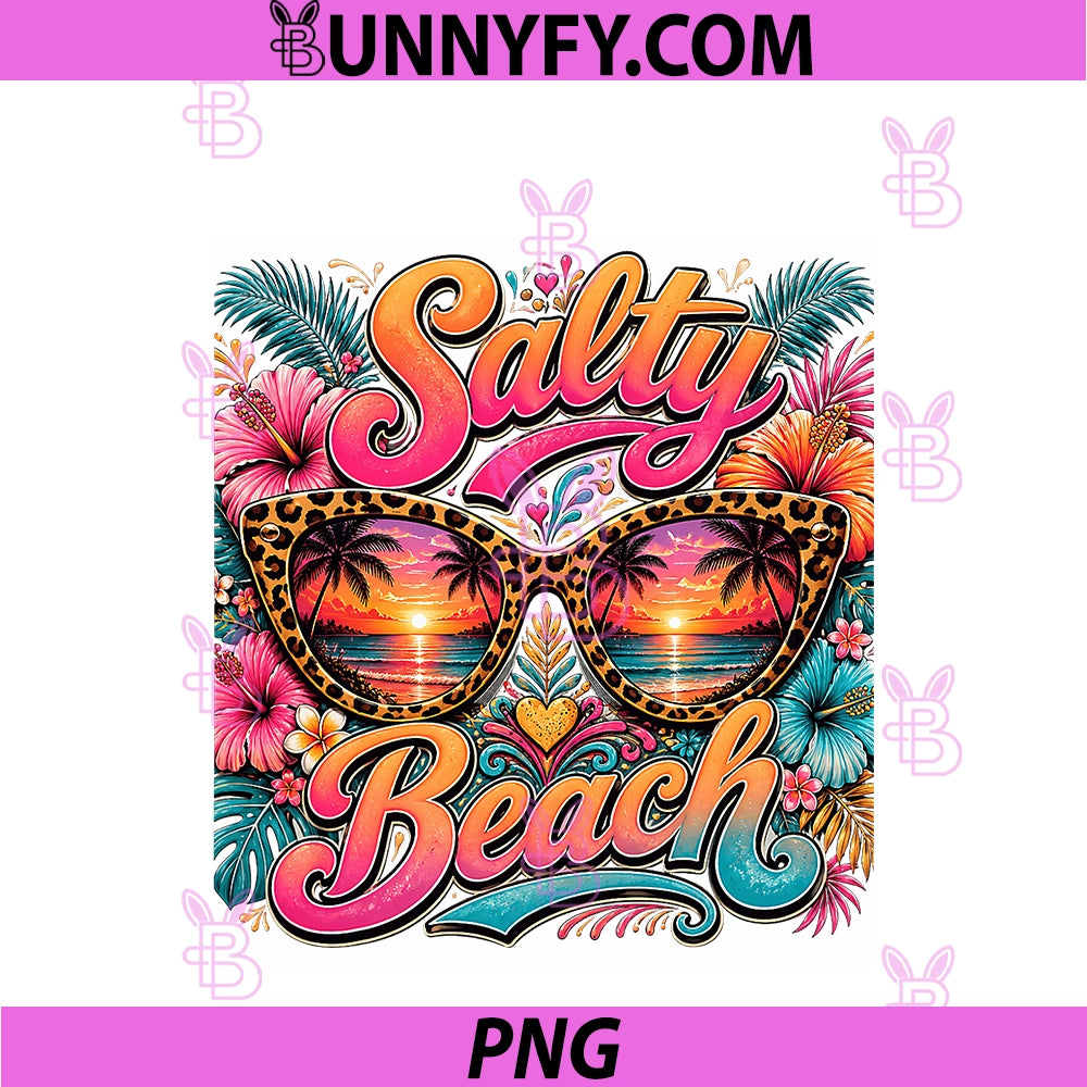 Salty Beach PNG, Funny Summer Vacation Pun PNG