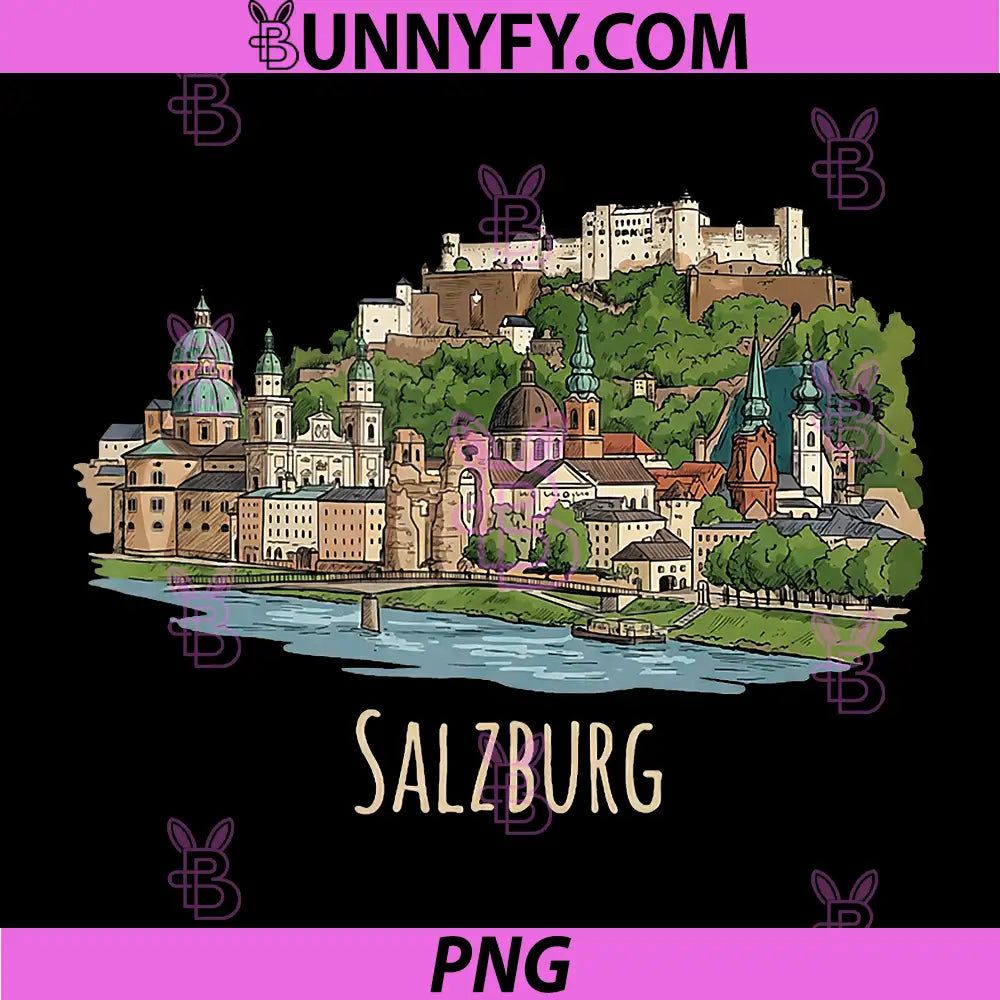 Salzburg Austria PNG, Travel Souvenir City Landmark PNG