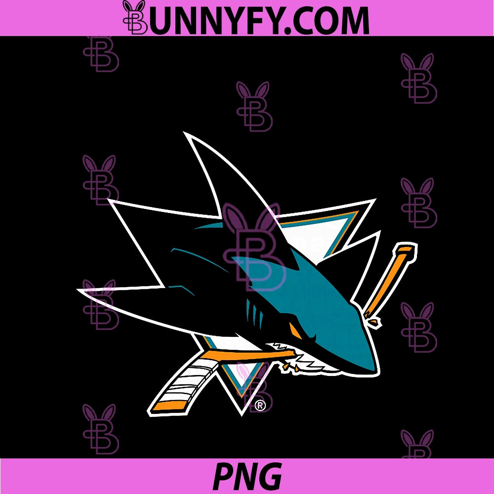 San Jose Sharks Icon Black PNG, Officially Licensed PNG