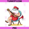 Santa Claus Hawaian Guitar PNG, Christmas In July Performance PNG