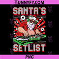 Santa DJ Musician PNG, Santa’s Setlist House Music PNG