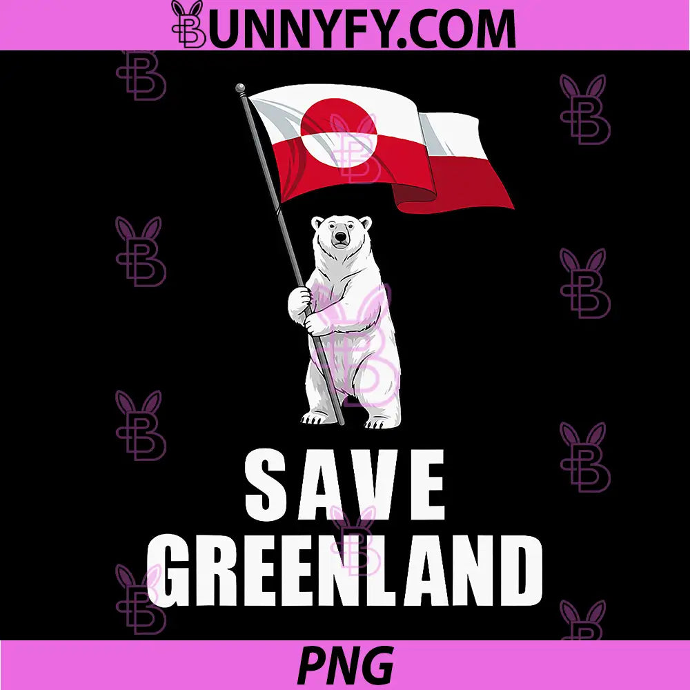 Save Greenland PNG, Flag Bear Kalaallit Greenlanders PNG