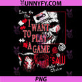 Saw I Want to Play A Game PNG, Poster Collage Horror Movie PNG