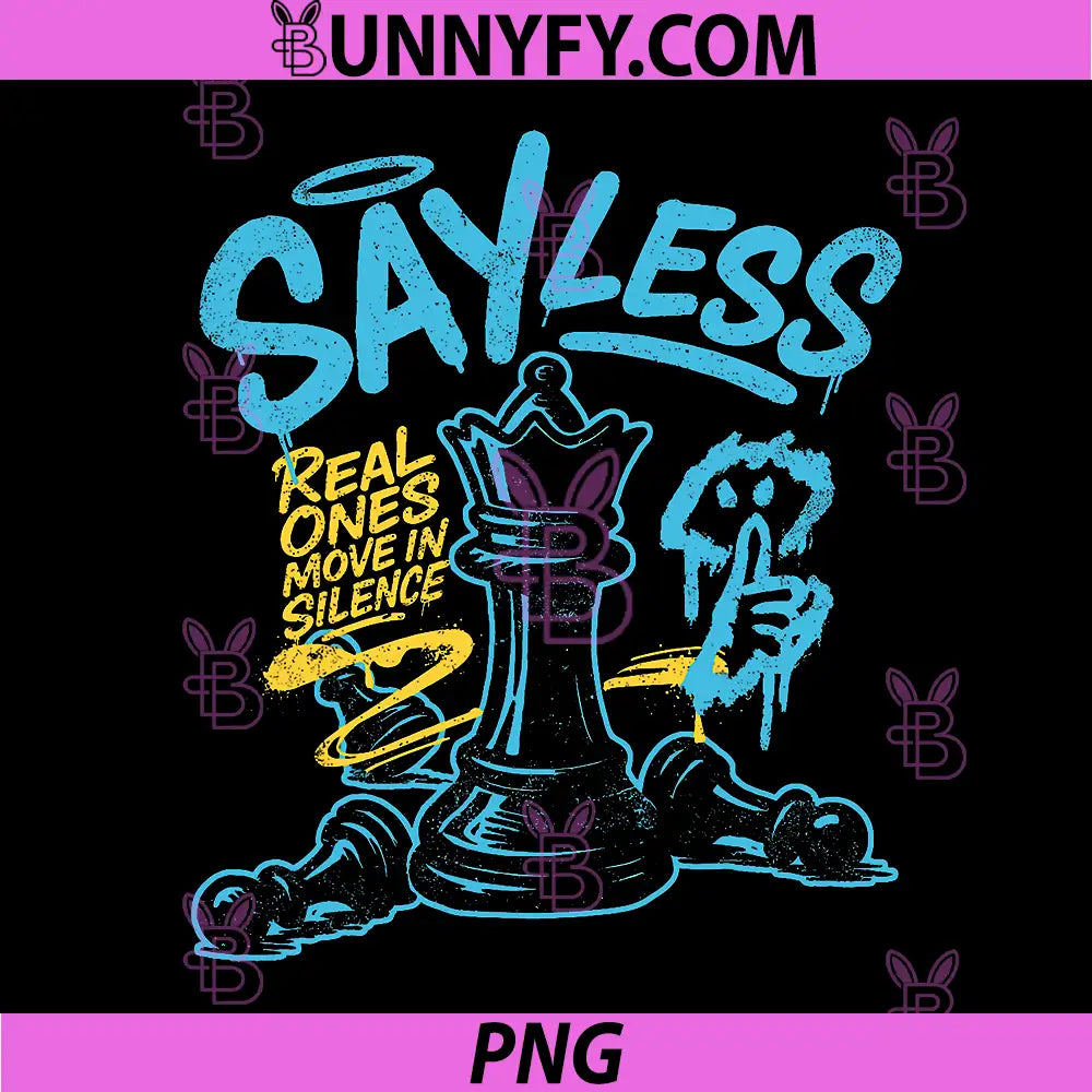 Say Less Streetwear Retro PNG, Matching Gamma Blue PNG