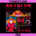 Scarlet Witch Vintage Comic Artwork PNG, Powerful Magic Hero PNG