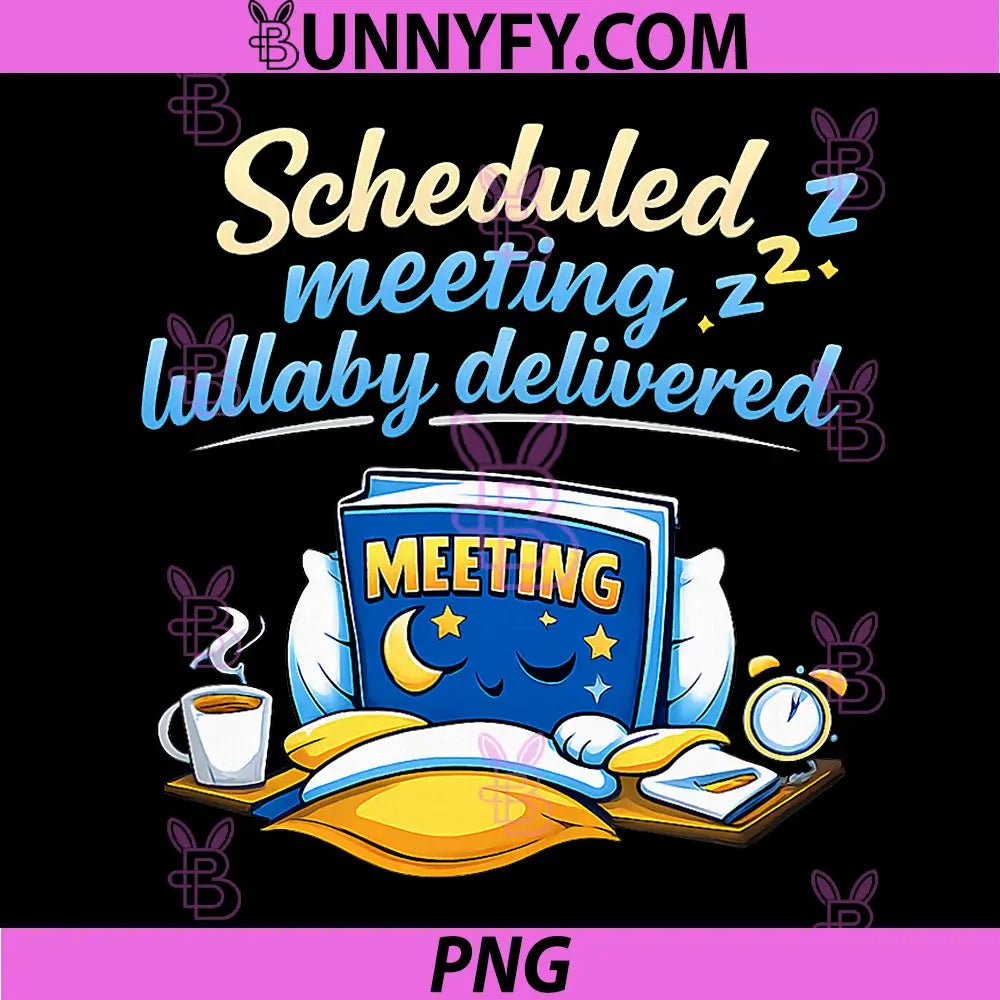 Scheduled Meeting Lullaby Delivered PNG, Funny Office Sleepy Meeting PNG
