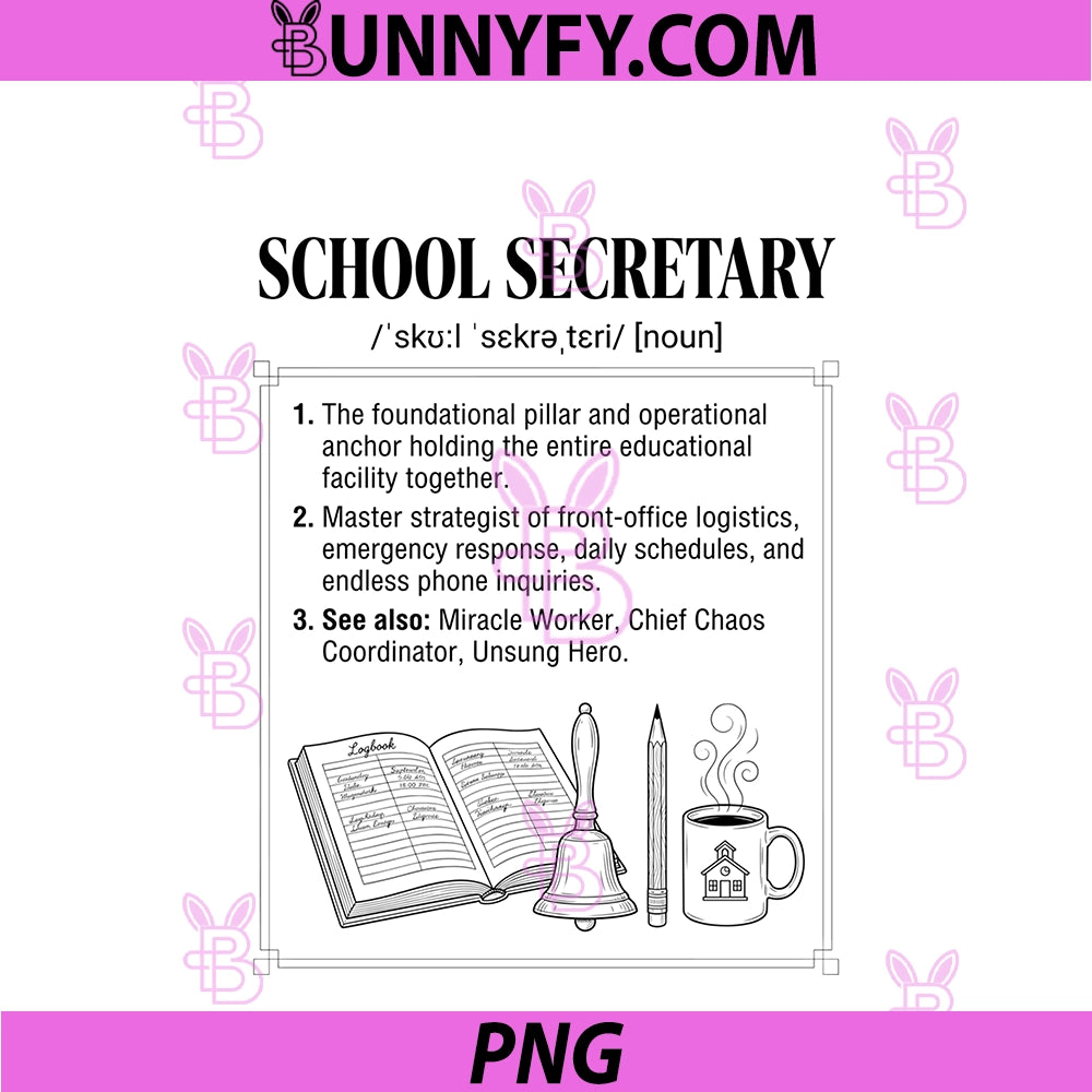 School Secretary PNG, Definition Desk Bell Office Staff Humor PNG