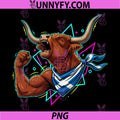 Scotland Flag Highlander Cow PNG, Scottish Highland Cow PNG