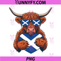 Scottish Highland PNG, Cow Scotland Flag PNG, Highlander Cow PNG