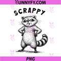 Scrappy Raccoon PNG, Meme Trash Panda Sarcastic Humor PNG
