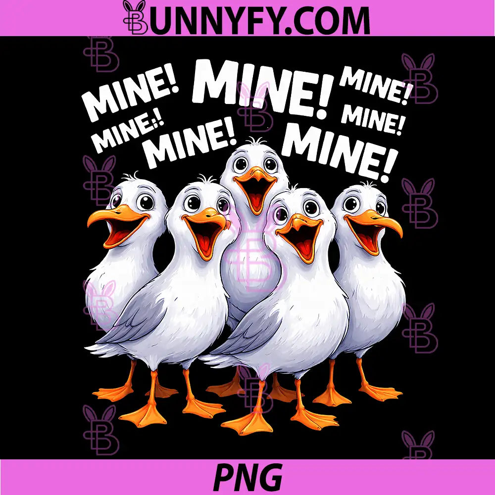 Seagull Mine Funny PNG, Seagull Bird PNG