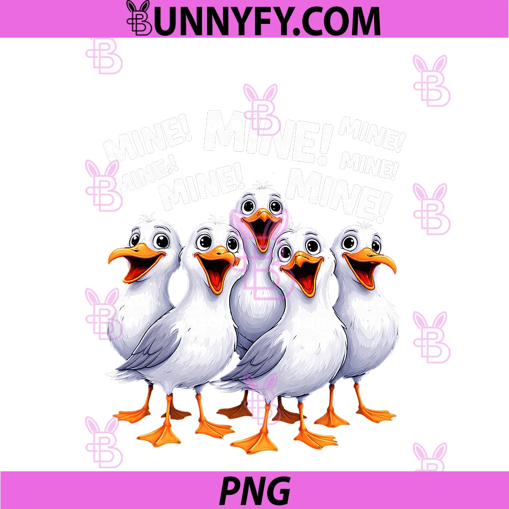 Seagull Mine PNG, Funny Seagull Bird Outfit PNG