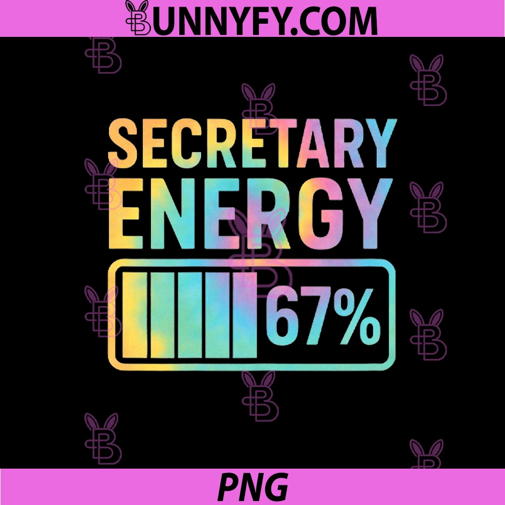 Secretary Energy 67 PNG, Percent Secretary Retro Vibes PNG