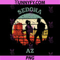 Sedona AZ Hiking Vintage PNG, Retro Sunset Distressed Design PNG