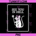 See You In Hell PNG, Knight Rat Flail Vintage PNG