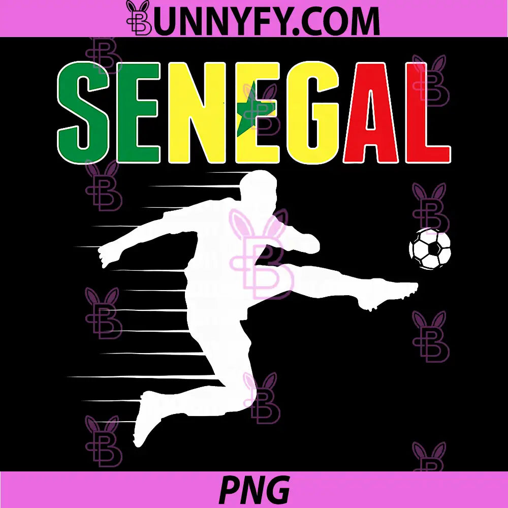 Senegal Soccer Lovers PNG, Jersey Support Senegalese Football PNG