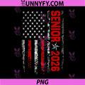 Senior Class of 2026 PNG, Back to High School American PNG, USA Flag PNG 