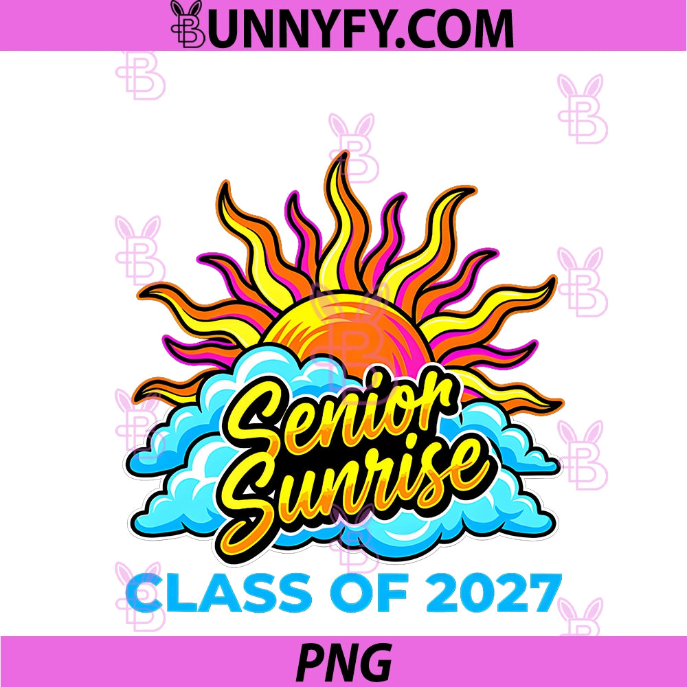 Senior Sunrise PNG, Class Of 2027 Graduation PNG