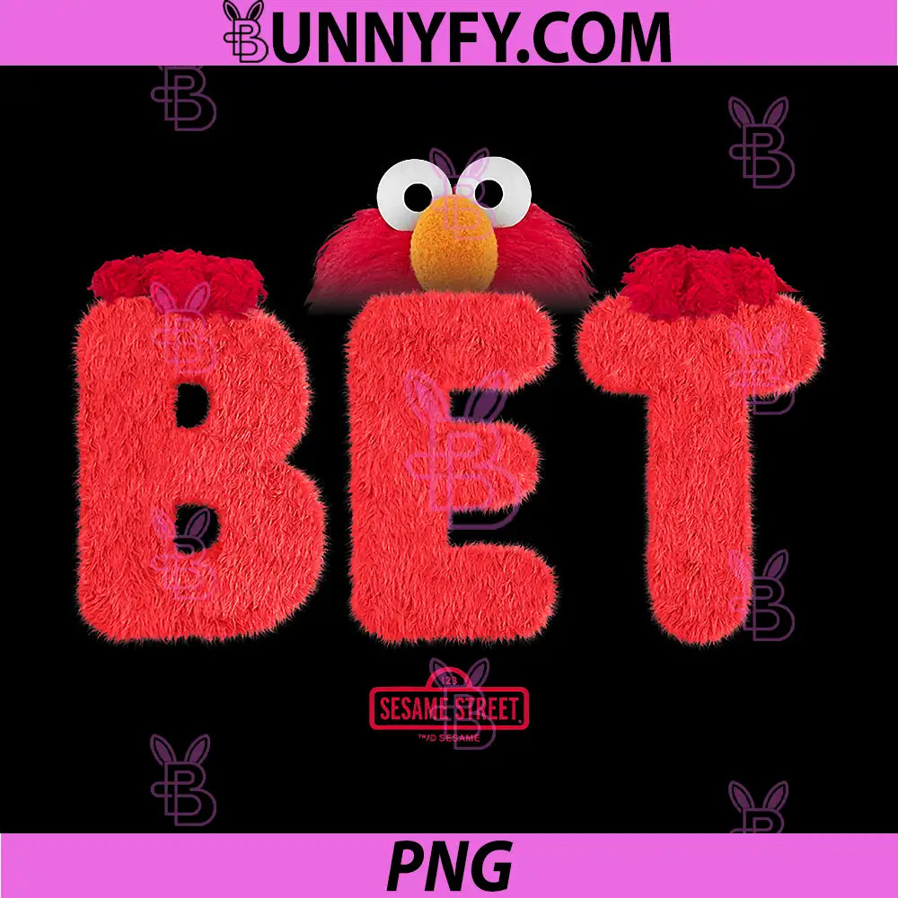 Sesame Street PNG, Elmo Fur Bet PNG