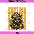 Seventh Grade PNG, Teacher Raccoon Back To School Gift PNG