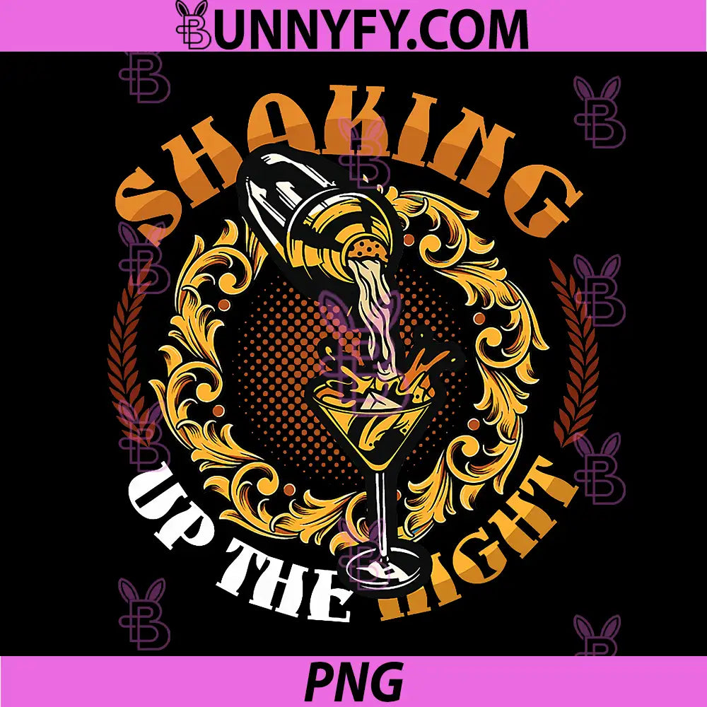 Shaking Up The Night PNG, Bartender PNG