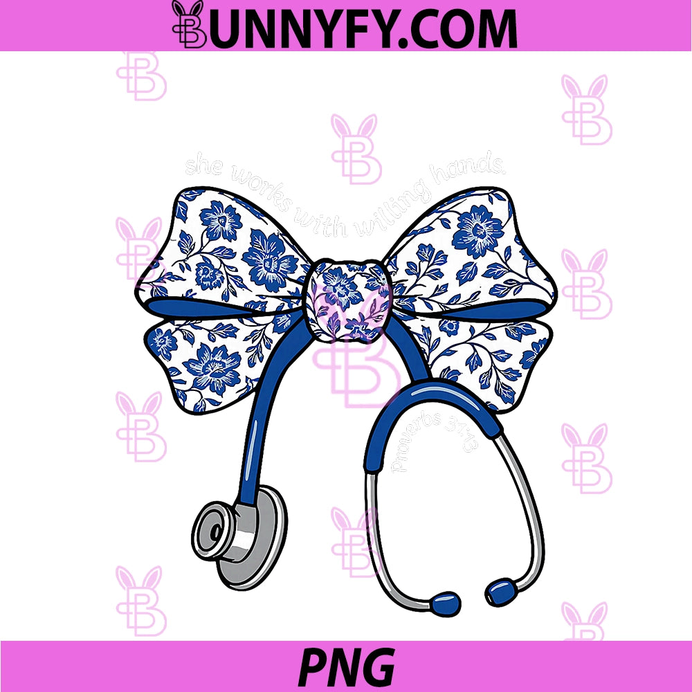 She Works PNG, With Willing Hands Proverbs 31 13 Christian Nurse PNG