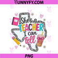 She's A Teacher I Can Tell PNG, Western Classroom Art PNG