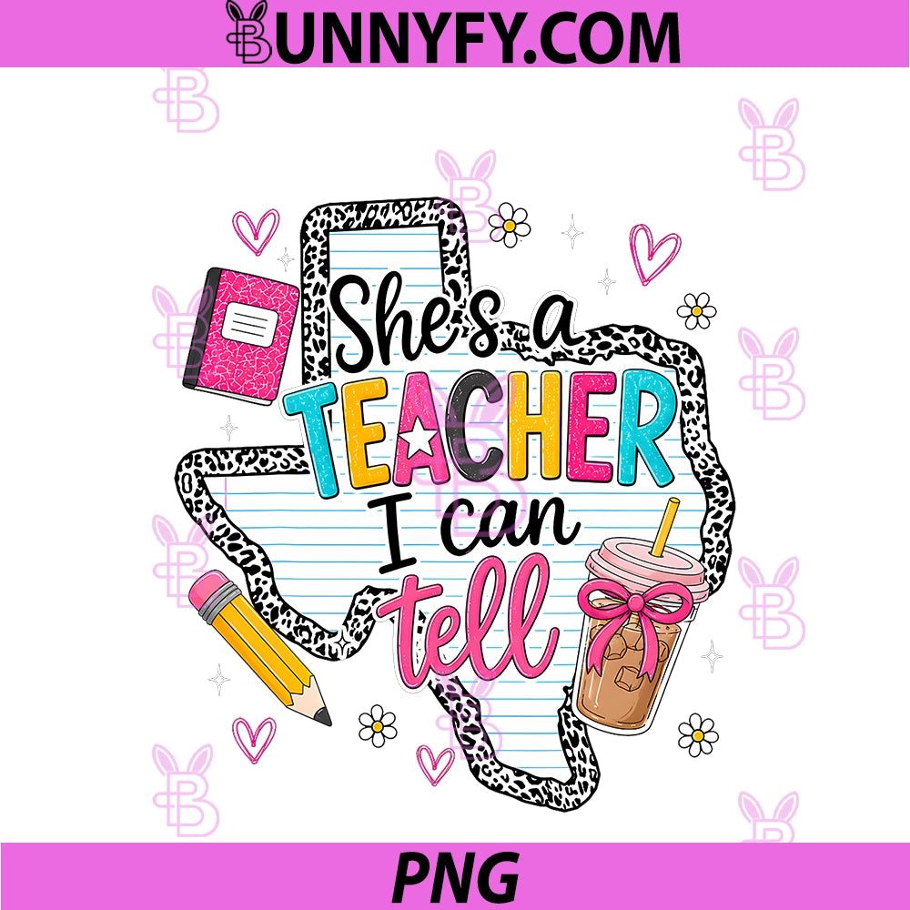 She's A Teacher I Can Tell PNG, Western Classroom Art PNG