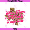 She's From Texas I Can Tell Retro PNG, Vintage Texas Girl PNG