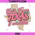 Shes from Texas I Can Tell PNG, Retro Southern Cowgirl PNG