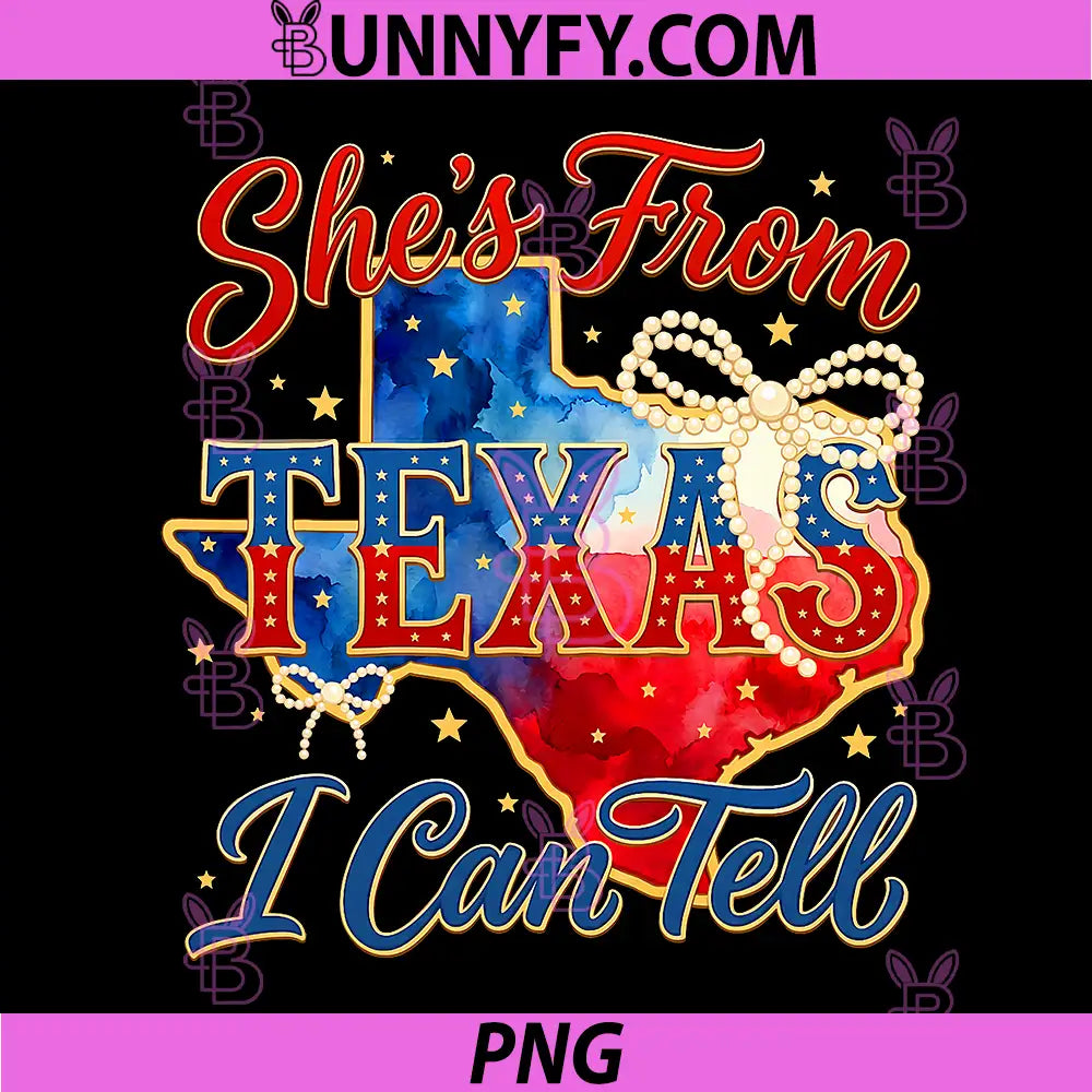Shes from Texas I Can Tell PNG, Retro Vintage Texas Flag PNG