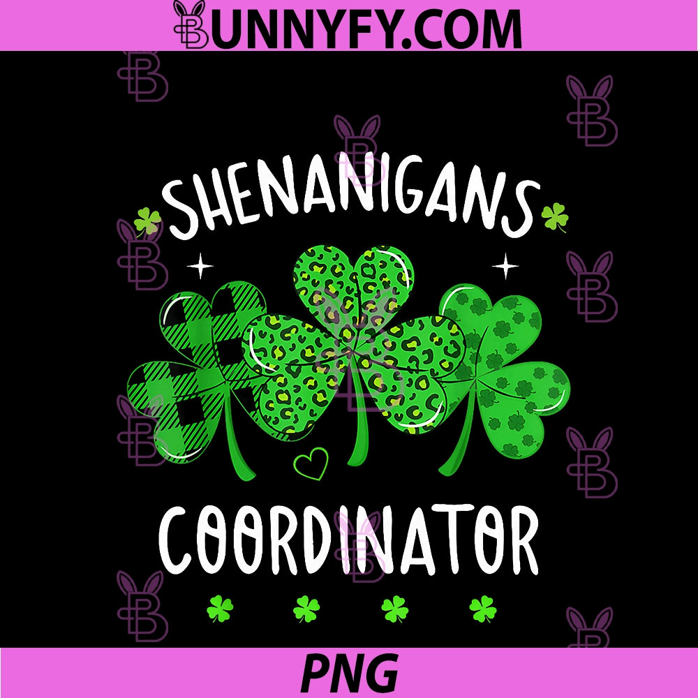 Shenanigans Coordinator PNG, Funny Teacher St Patrick's Day Irish PNG