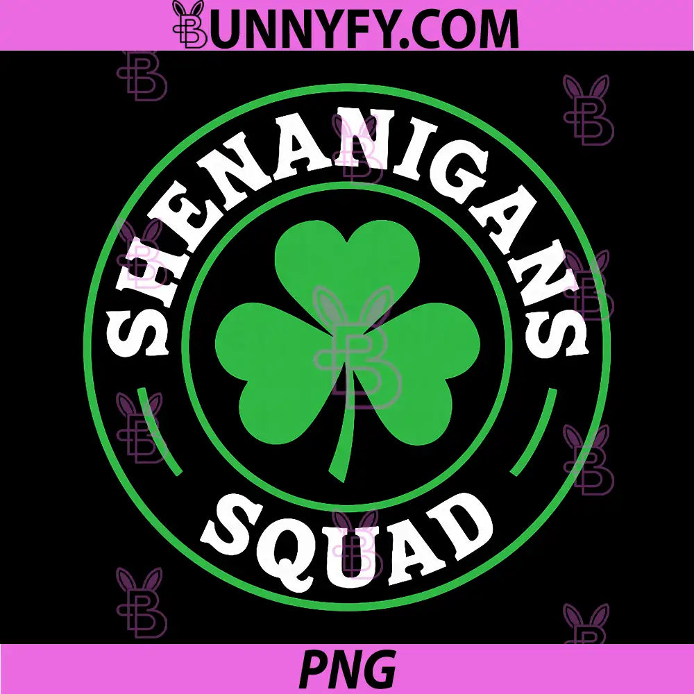 Shenanigans Squad PNG, St Patricks Day PNG 