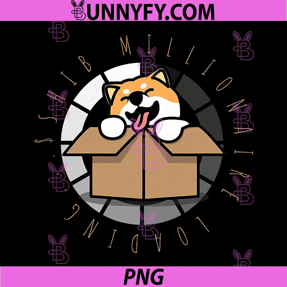 Shib Millionaire Loading PNG, Cryptocurrency Dog Coin Shiba Inu PNG