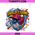 Shield Of The Game PNG, Baseball Catcher Defense Graphic PNG
