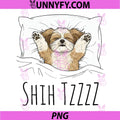 Shih Tzu Sleepshirt PNG, Funny Dog Pun Bedtime PNG
