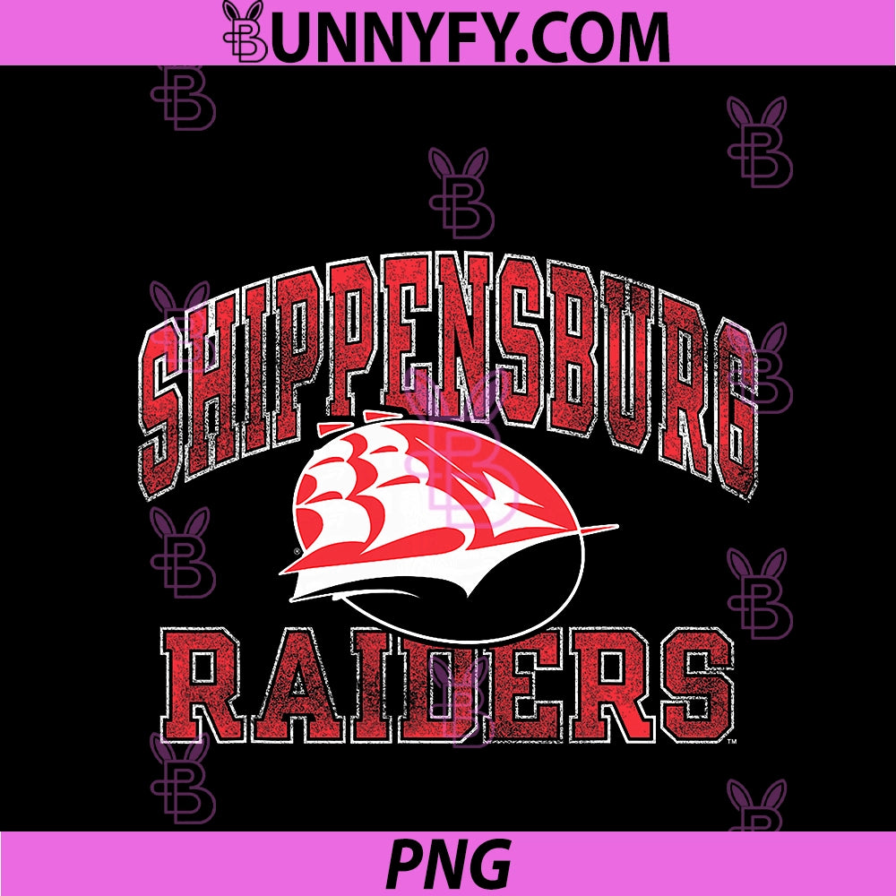 Shippensburg Raiders PNG, Vintage Worn Navy Officially Licensed PNG