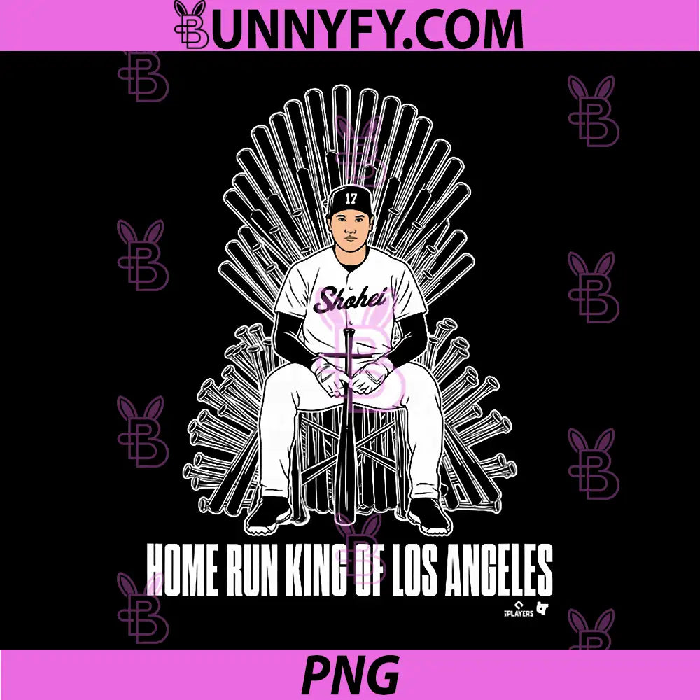 Shohei Ohtani PNG, Home Run King of LA Los Angeles PNG