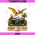 Shoot The Past Vintage PNG, Camera Pterosaur Retro PNG
