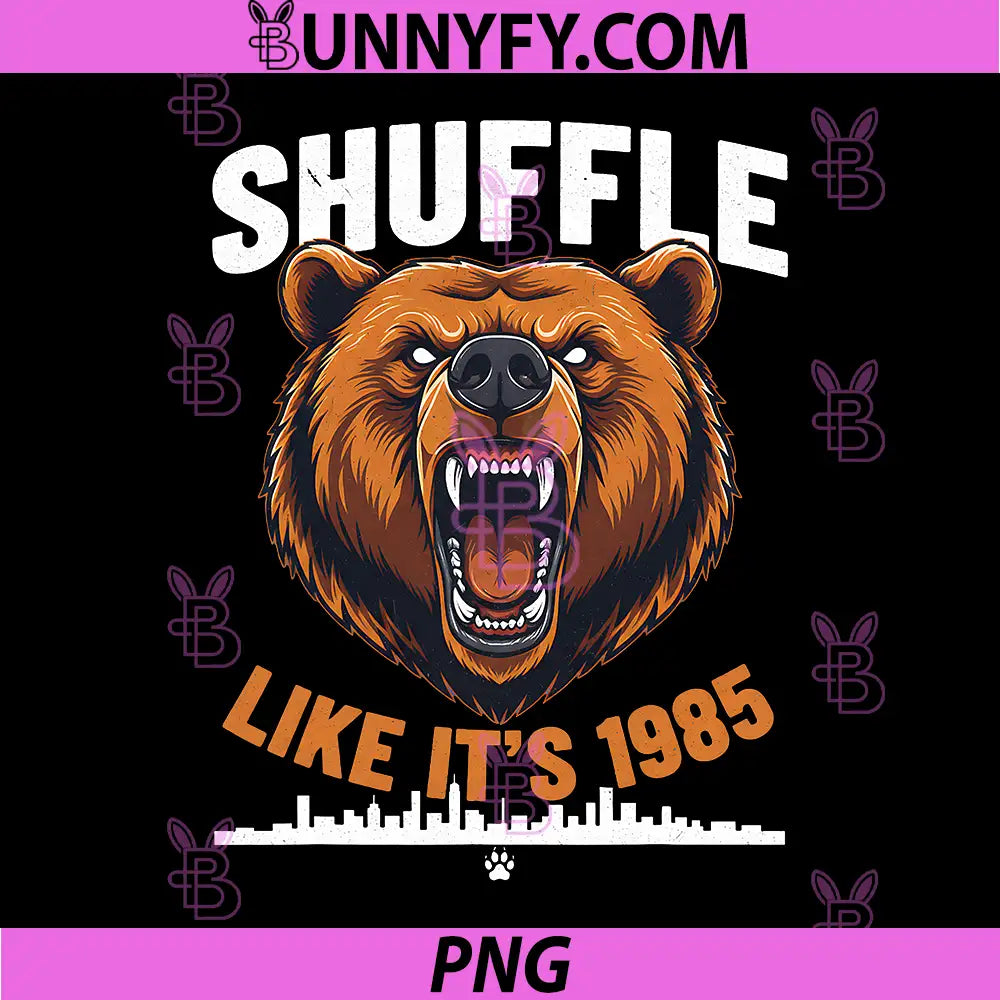 Shuffle Like Its 1985 Retro Bear PNG, Vintage Bear Graphic PNG