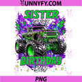 Sister of The Birthday Boy PNG, Monster Truck PNG