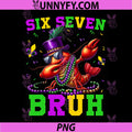 Six Seven Bruh Meme 6 7 Bruh PNG, Dabbing Crawfish PNG