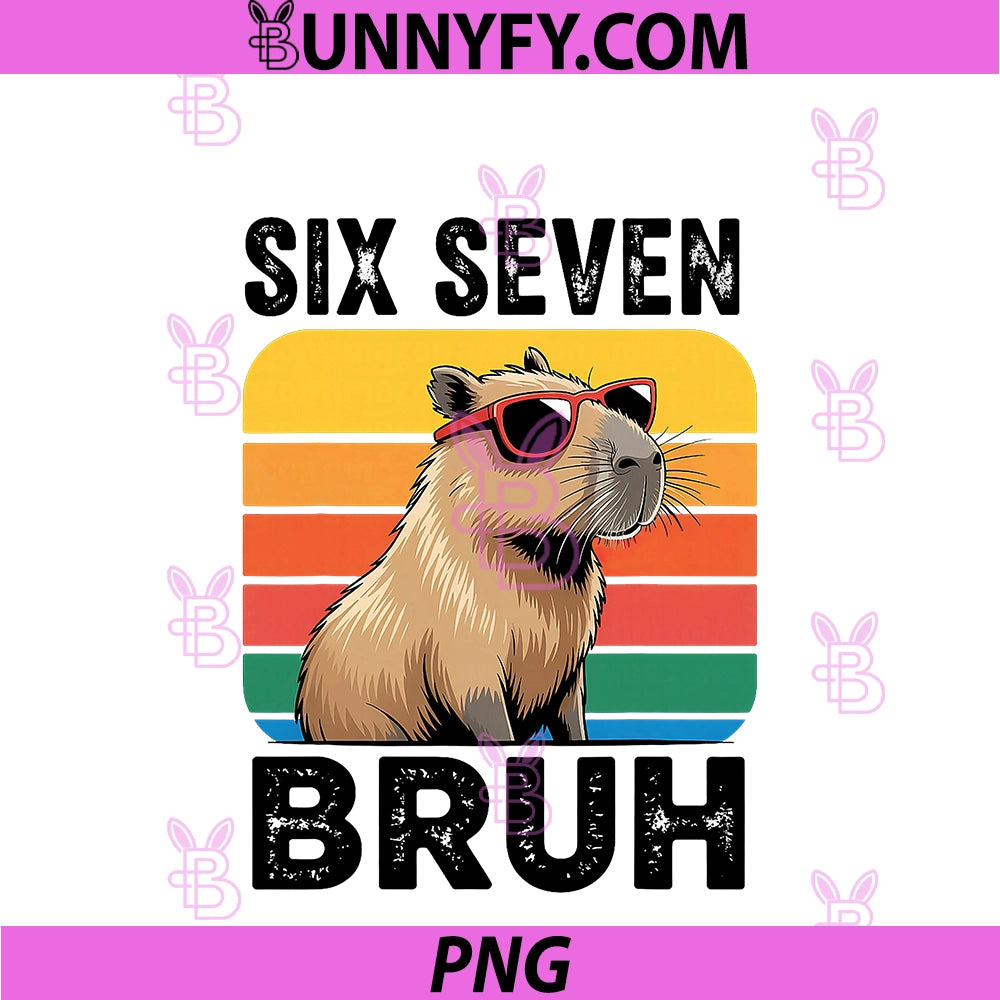 Six Seven Bruh PNG, 67 Capybara PNG
