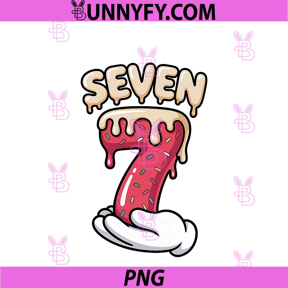 Six Seven Ice Cream Drip Cool Meme 67 PNG, Funny Number PNG