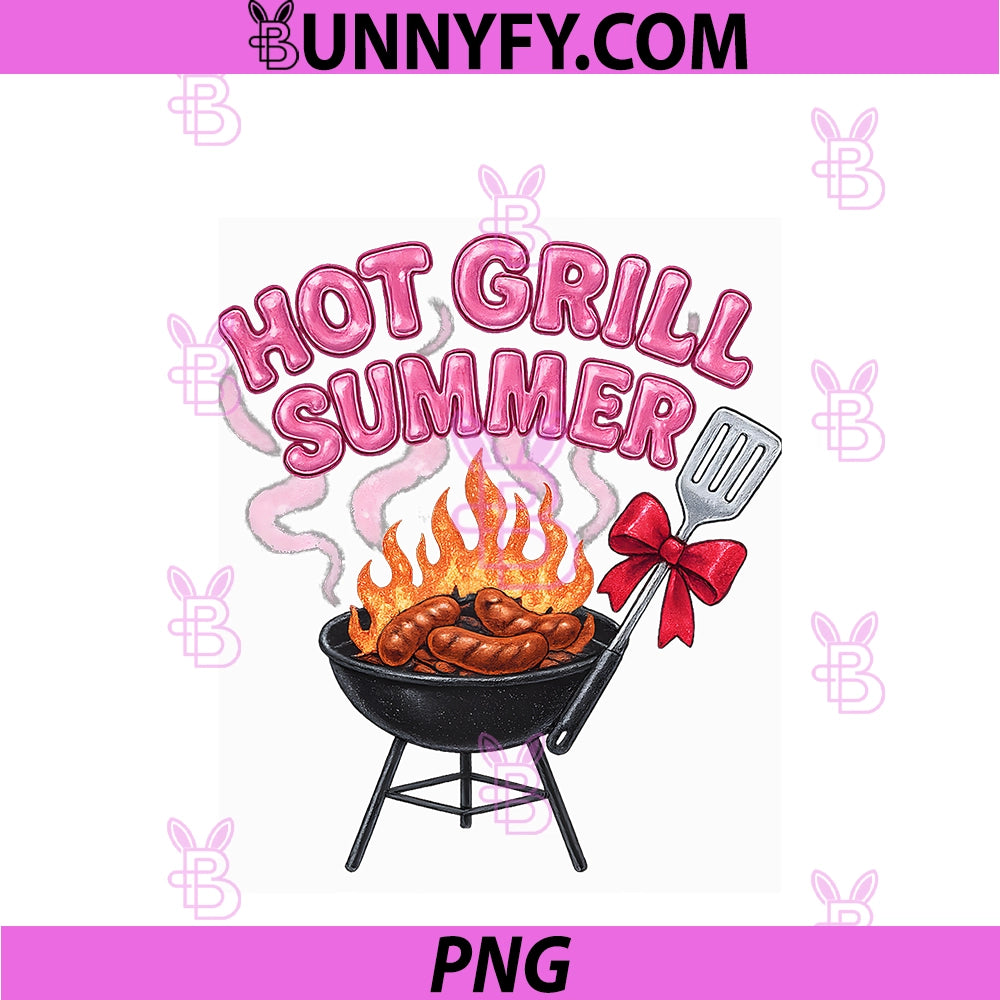 Sizzling Grill Summer PNG, Funny BBQ Cookout Sausage Graphic PNG