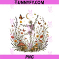 Skeleton Dancing Arabesque PNG, Wildflower Botanical Cottagecore PNG