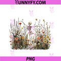 Skeleton Dancing Arabesque PNG, Wildflower Botanical Cottagecore PNG