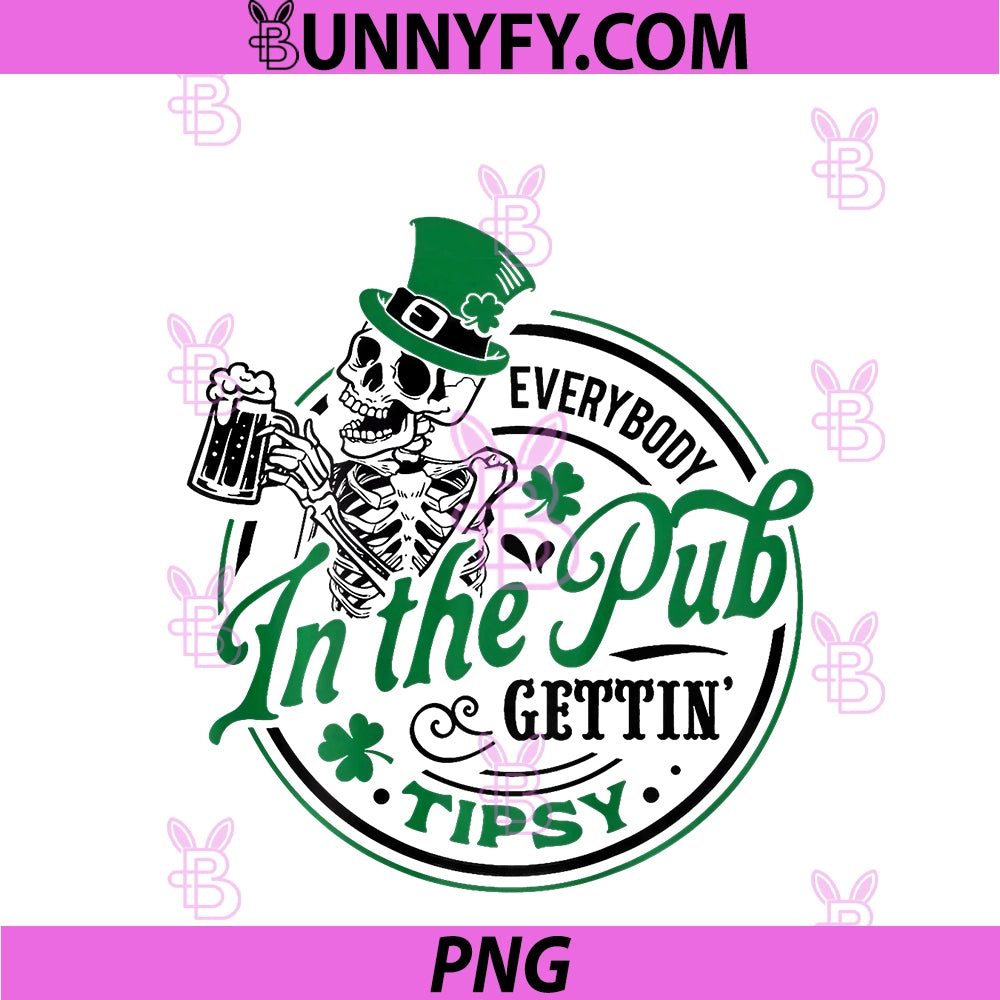 Skeleton Everybody In The Pub PNG, Getting Tipsy PNG