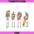 Skeleton Holding Goldendoodle Dog Happy PNG, Halloween PNG