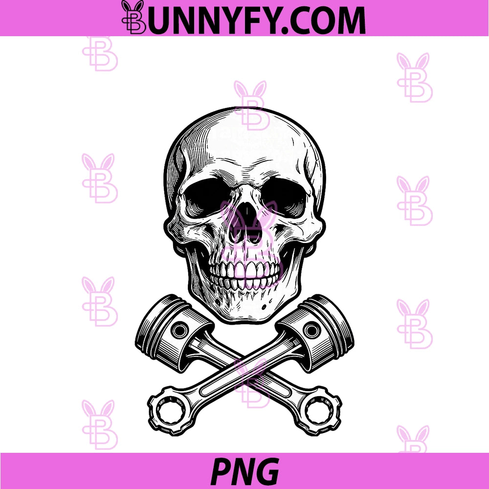 Skull And PNG, Pistons PNG